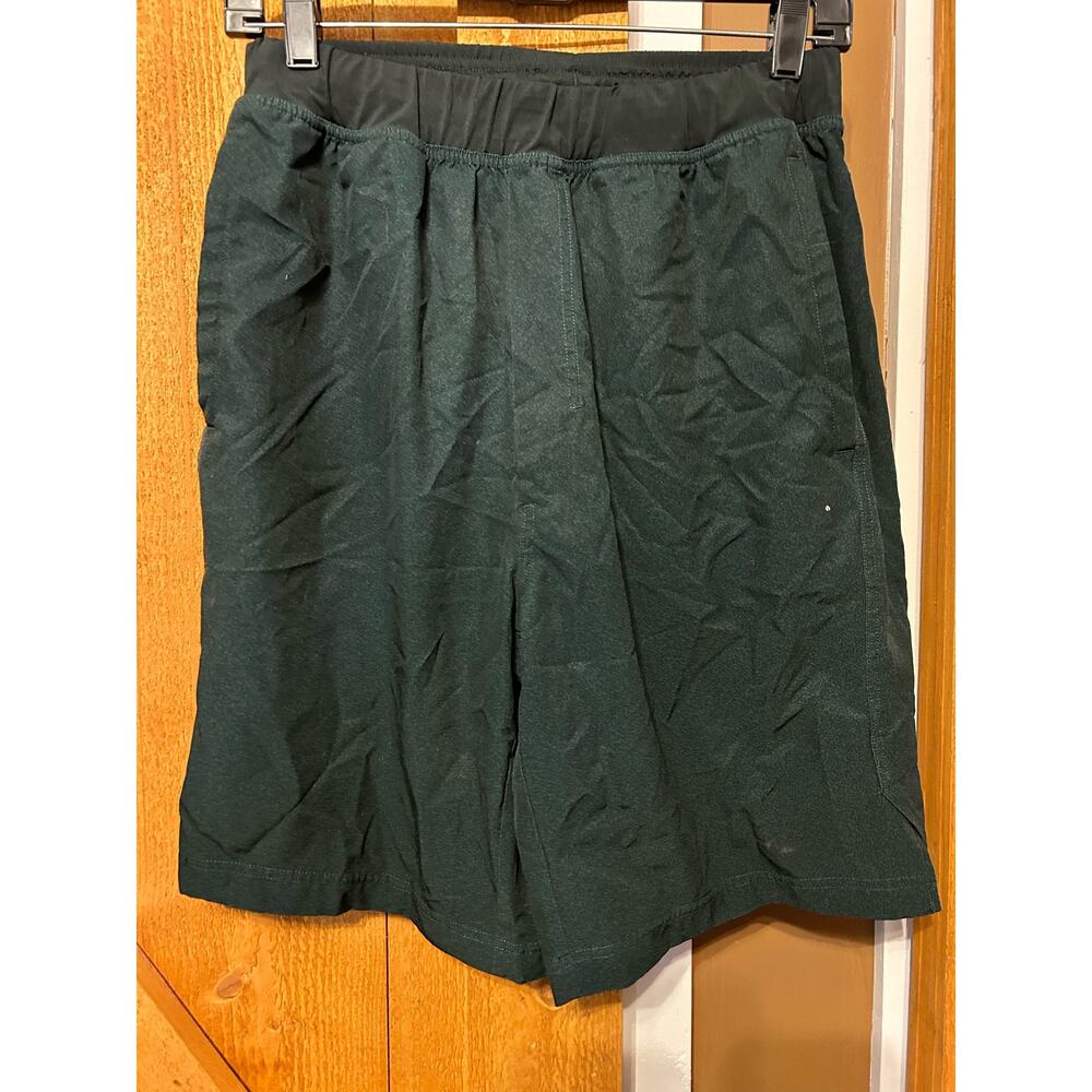 Men's Large Dark Green Shorts Nylon Drawstring GUC